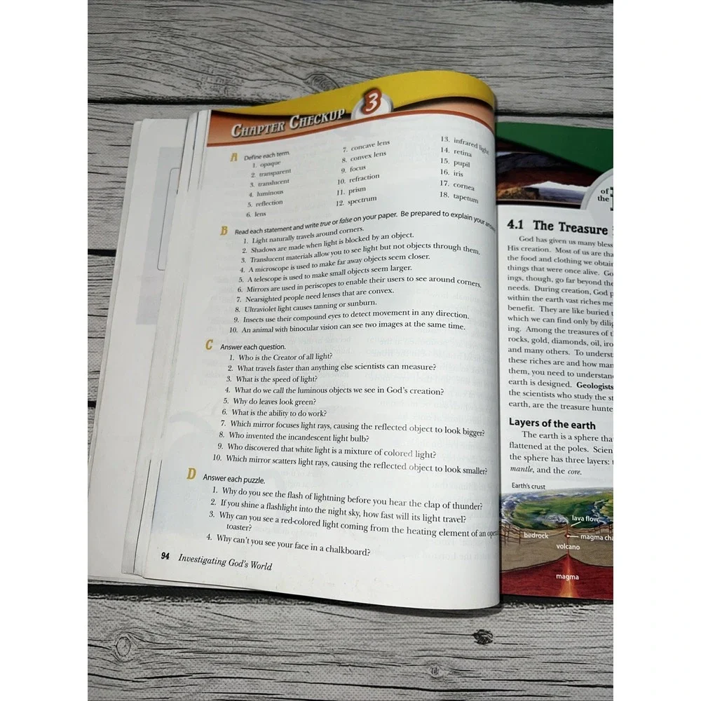 Investigating God's World Textbook Science Health Fourth Edition Softcover